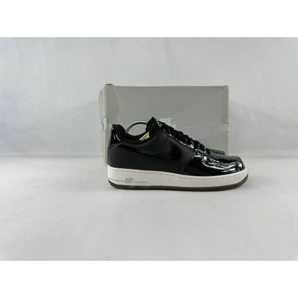 Nike Air Force 1 '07 'Black Silver' 2010 Men's 315122-010 Size 7.5